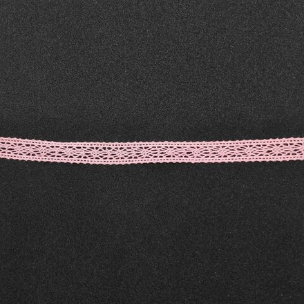 Лента кружевная, №041 розовый, 13мм, HVK-15