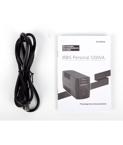 IRBIS UPS Personal 1200VA/720W, AVR, 4 Schuko outlets, USB, 2 years warranty, (12V / 7AH х 2)