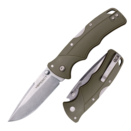 Нож складной Cold Steel Verdict FL-C3SPSSODG с клинком из стали 1.4116, рукоять GFN