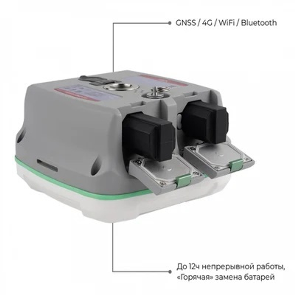 Комплект GNSS-приёмник RGK SR1 с контроллером RGK SC100