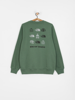 Свитшот The North Face Outdoor Graphic зеленый