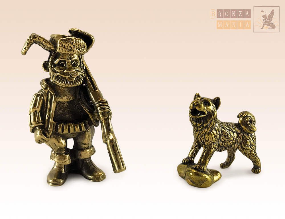 фигурка Охотник с собакой