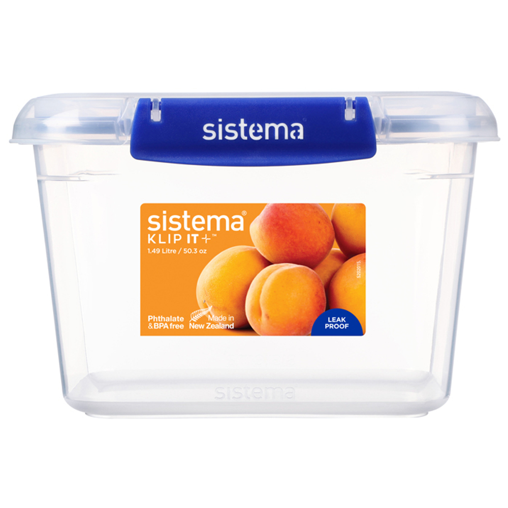 Контейнер 1.49л Sistema Klip It+ синий