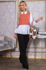 Блуза Жозетта (терракот) Б14738-3М LT Collection