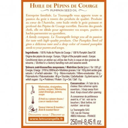 Масло тыквенное, 250 мл, для салатов, для еды, пищевое, La Tourangelle, Pumpkin Seed Oil