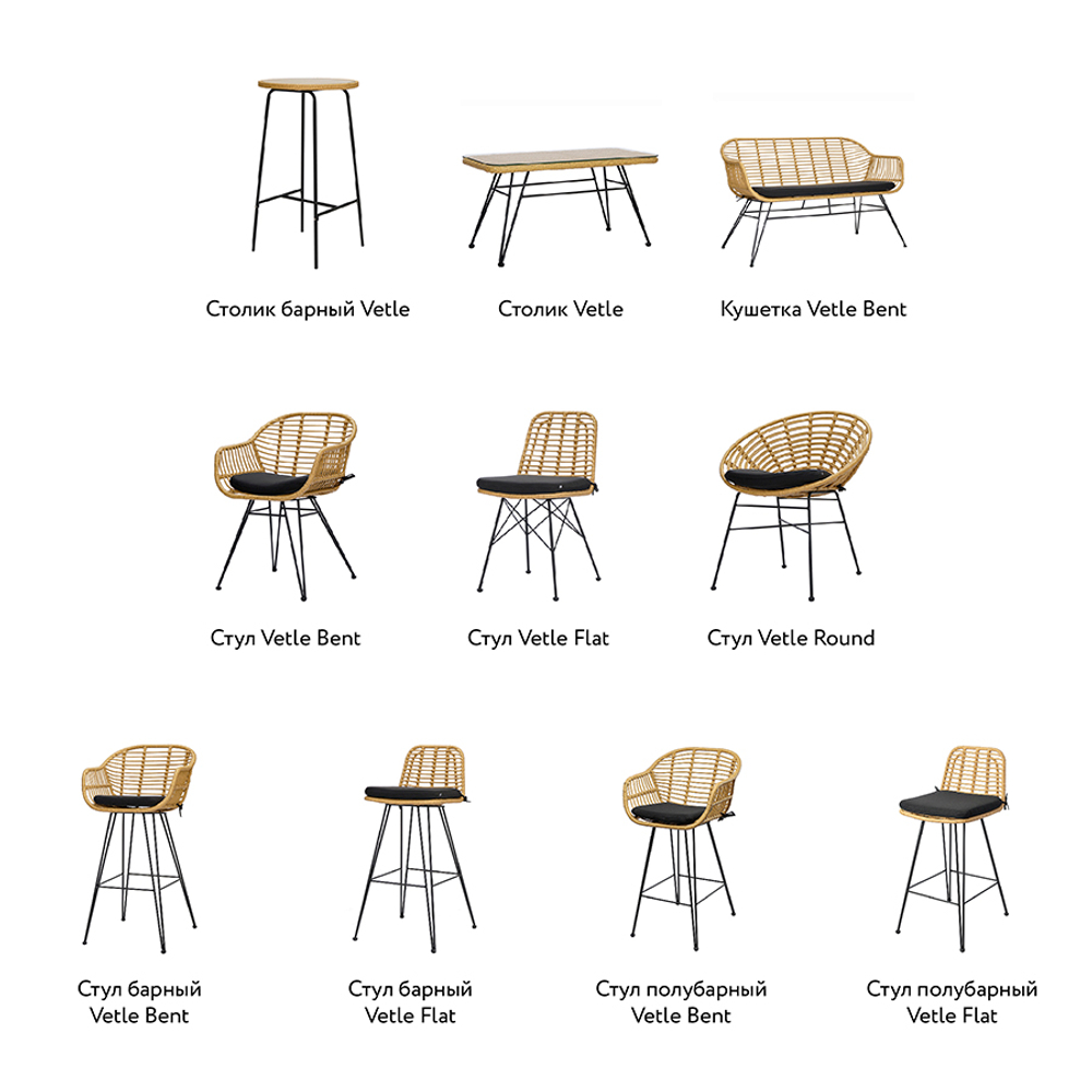 Стул Bergenson Bjorn Vetle Bent, ротанг