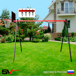 Уличные качели Sv Sport УК160КВ2 (3.0м/Щит баскет/Подвесы на втулке 2к)