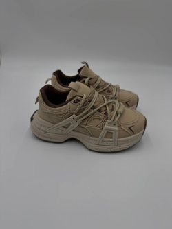 Кроссовки женcкие экокожа арт. 835-6 цвет "песочный,бежевый"