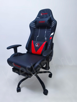 Геймерское кресло из эко кожи с качанием