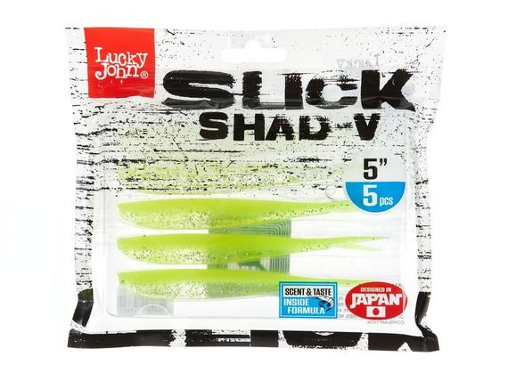 Слаги LJ 3D Series SLICK SHAD-V 5.0in (12,7) 008 5шт.