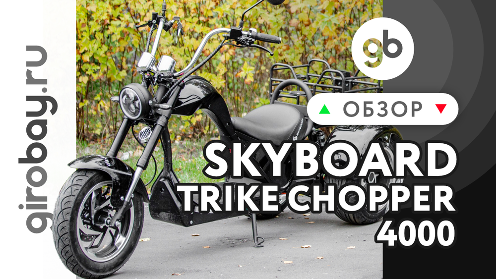 Обзор электроскутера SKYBOARD TRIKE CHOPPER-4000