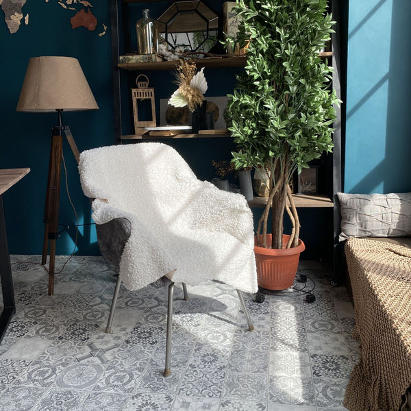 Коврик комнатный 90х120 см с ворсом  пушистый меховой