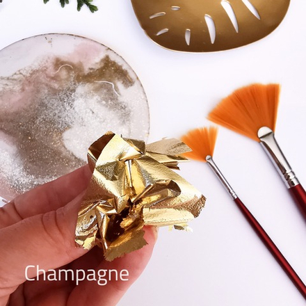 Зеркальная поталь "Mirror Shine", Champagne, 100 шт. 8*8.5см