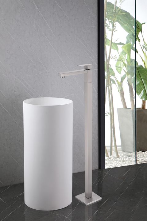 Смеситель ABBER Daheim AF8241SP напольный для раковины, сатин