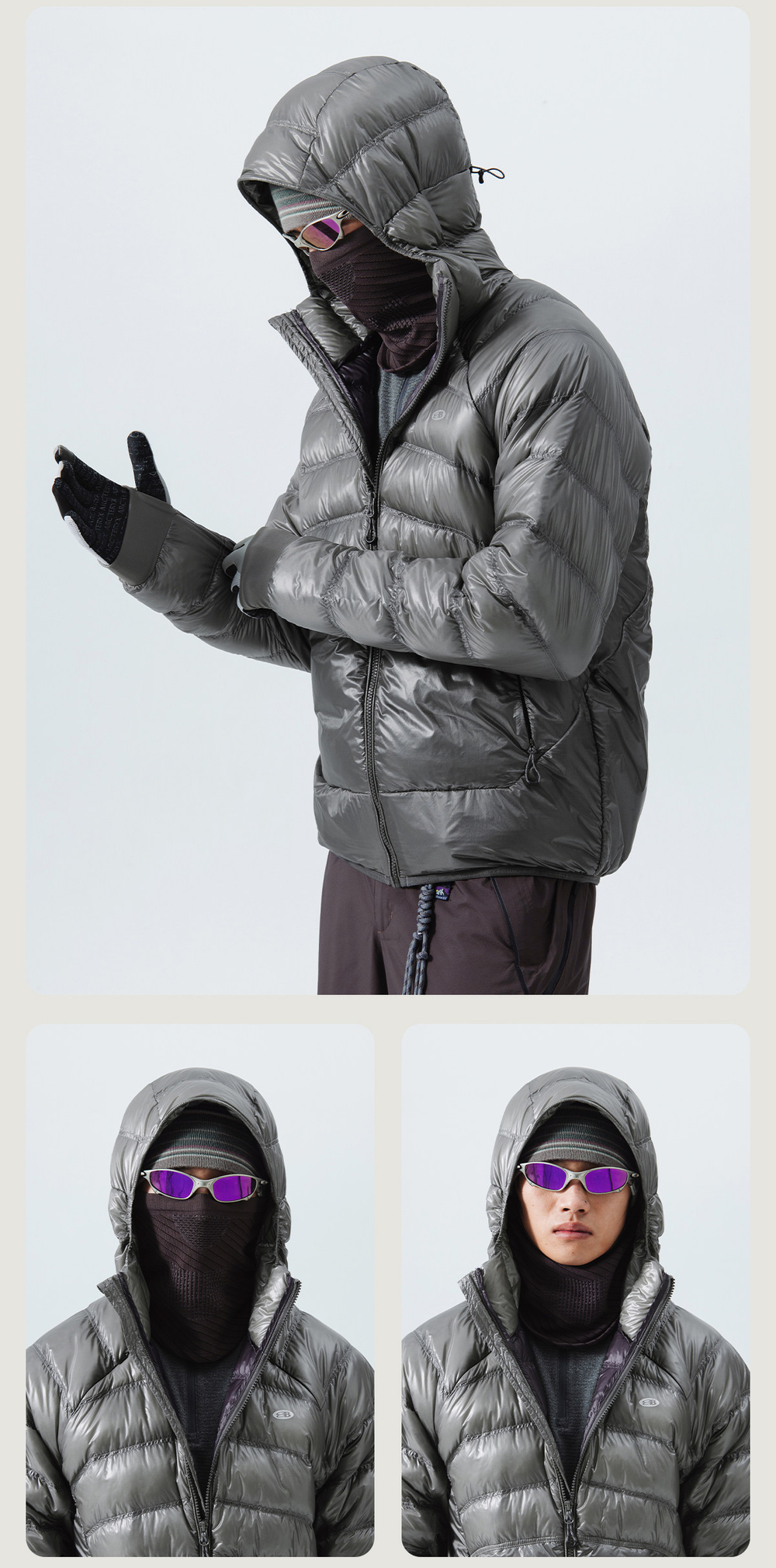 Куртка Nothomme Blue Down Jacket "Silver"