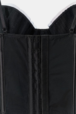 ZARA ТОП-КОРСЕТ НА КОСТОЧКАХ, ЧЕРНЫЙ