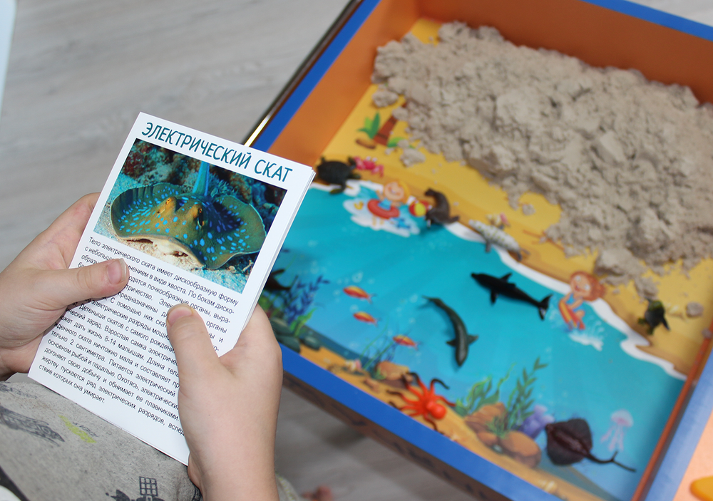 Набор Учёный кот для кинетической песочницы "МОРСКОЙ МИР"