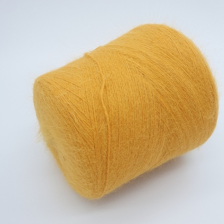 Пряжа Chiara 2/9000 (80% ангора спайки, 20% полиамид) 450м/100гр, охра