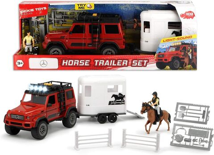 Игрушечный транспорт Dickie Toys Playlife Jockey - Жокейский набор с прицепом для лошадей 40 см - Дикки 203837018