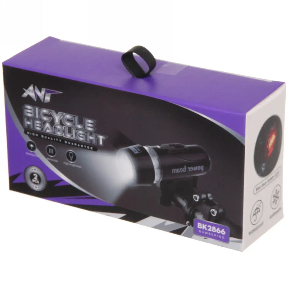 Набор велосипедный фонарей Ant BK-2866 (передний, задний)