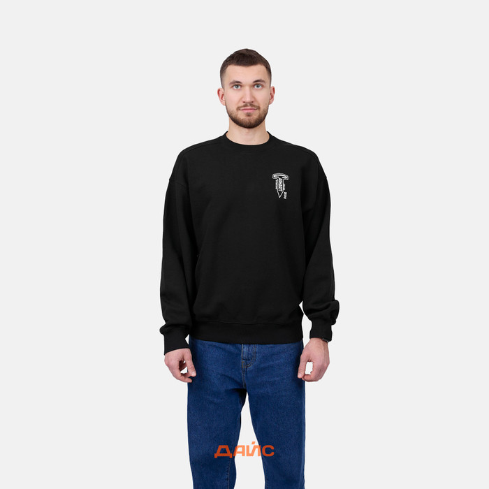 Толстовка мужская Carhartt WIP Cross Screw Sweatshirt артикул:I034039_black - купить в магазине Дайс