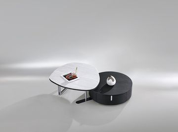 Круглый журнальный столик из нержавеющей стали by Knoxx