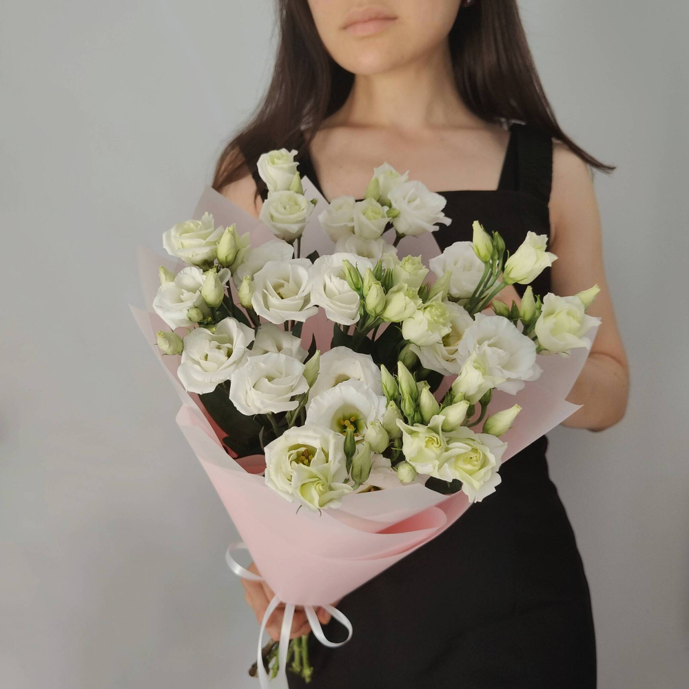 Букет белой эустомы