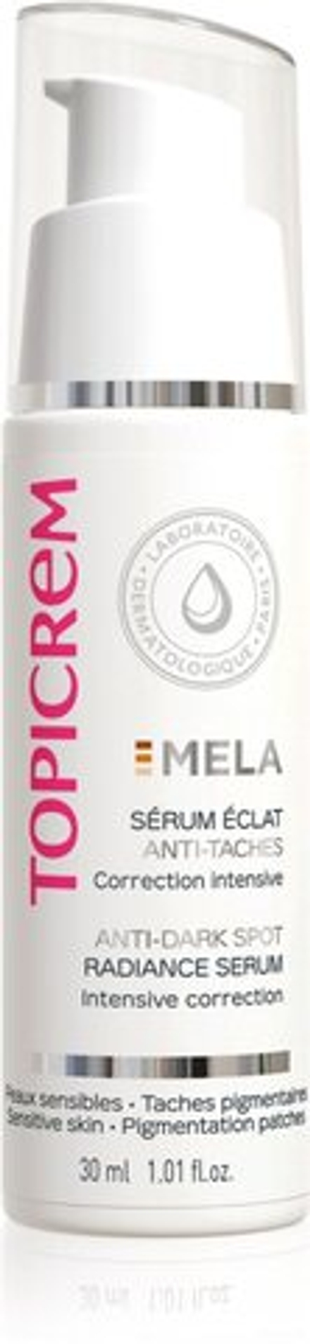 Topicrem MELA Booster Serum - укрепляющая сыворотка против обесцвечивания кожи /   30  ml  / GTIN 3700281701388