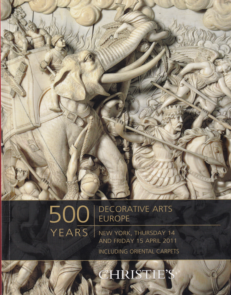 Каталог аукциона Christie's, Нью-Йорк, 500 лет декоративно-прикладного искусства Европы от 14-15 апреля 2011 года