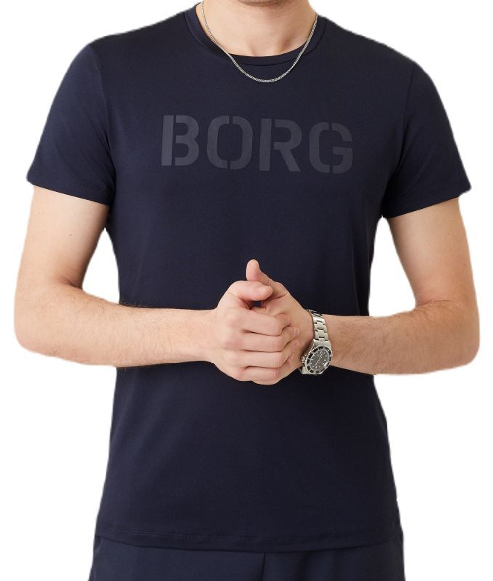 Мужская теннисная футболка Björn Borg Graphic T-shirt - night sky