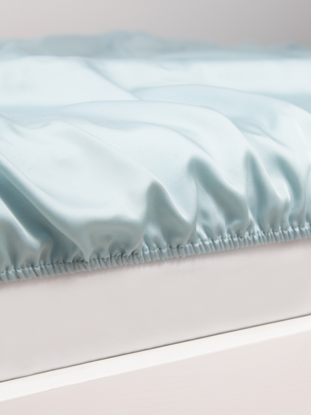 PLACIDITY Простыня натяжная сатин бирюзовый