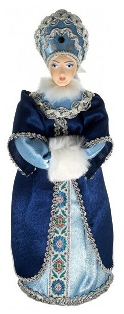 Кукла коллекционная Снегурочка в кокошнике и с муфтой
