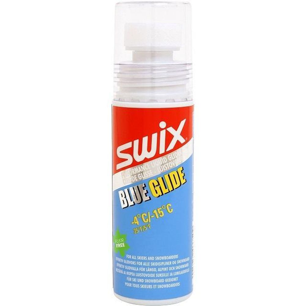 Жидкий парафин SWIX F6L, (-4-15 С), Blue, 80 ml