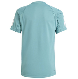Детская теннисная футболка Adidas Club Tennis 3-Stripes - powder teal