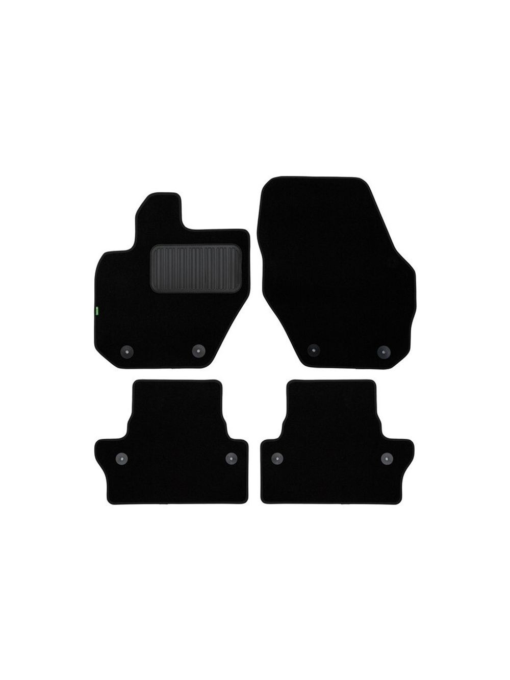 Коврики в салон для VOLVO XC60 АКПП 2008-2013, 2013-2017, 2017-2021, 2021-, внедорожник , 4 шт. (текстиль) KLEVER02500901210KH