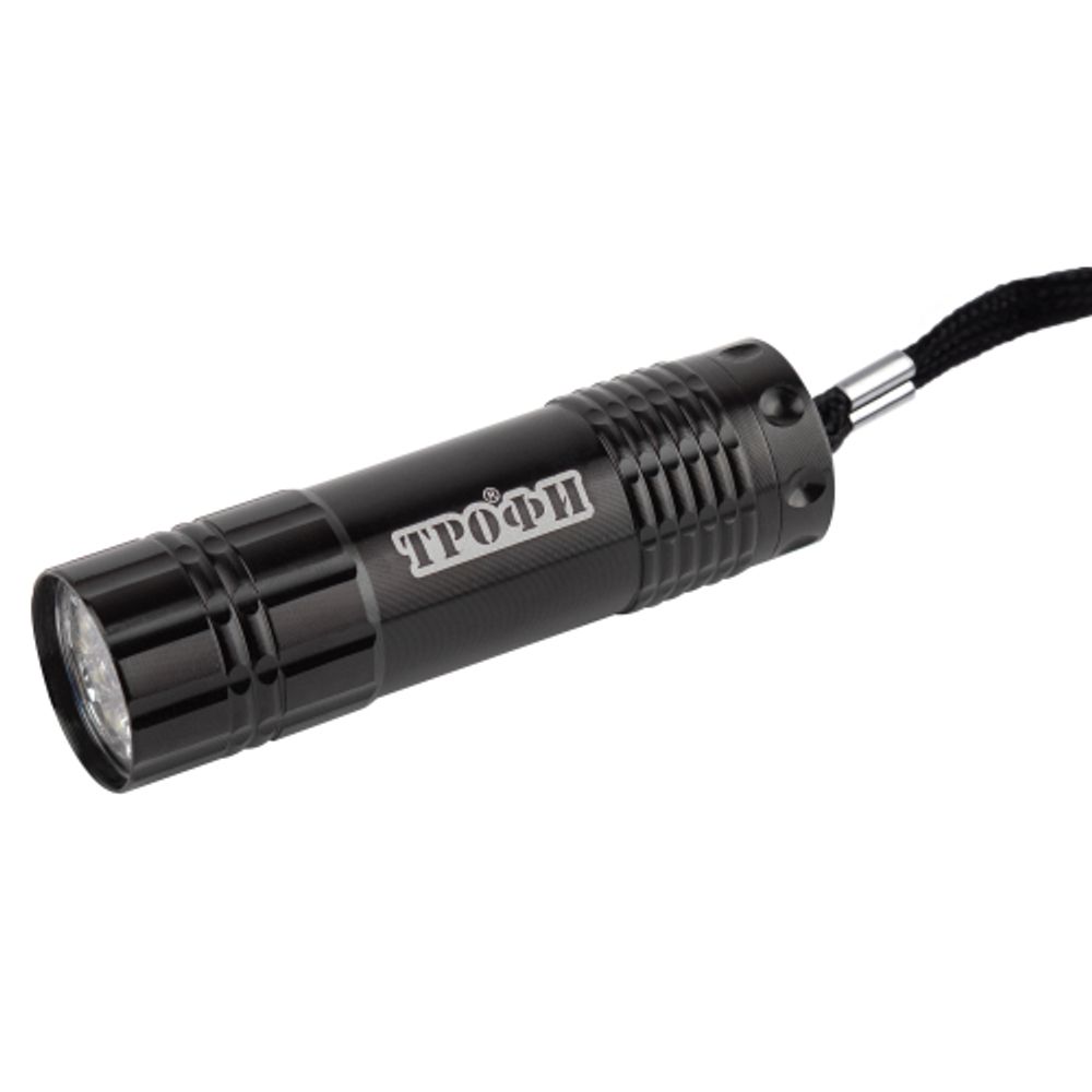 Светодиодный фонарь Трофи TM9-box12 ручной на батарейках промо-бокс 12шт алюминиевый | Универсальные  фонари