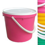 Ведро с крышкой круглое 12 л цвет в ассортименте