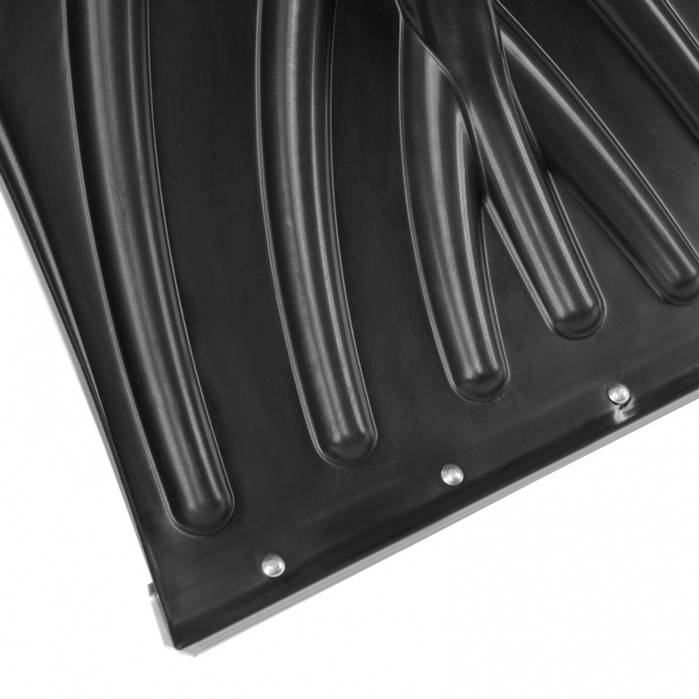 Лопата для уборки снега пластиковая, 450х325х1370 мм, стальной черенок, Palisad