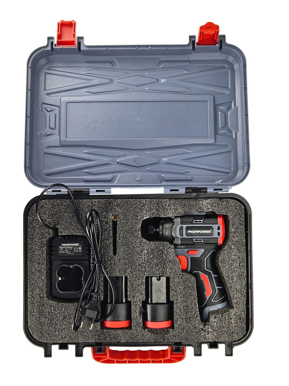 Аккумуляторный бесщеточный винтоверт PROFIPOWER BL-162(16В,160Нм,Li-ion 2шт,2.0Ач,поясная клипса, бита-магнит, 3 скорости,З/У,в кейсе)