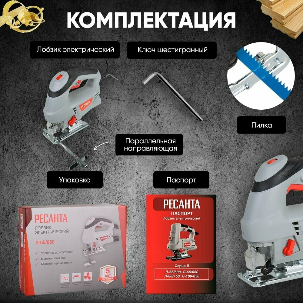 Лобзик электрический РЕСАНТА Л-65/650