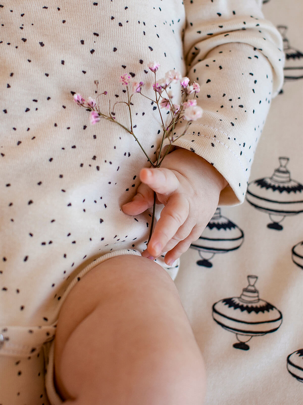 Боди Mjölk Шоколадная крошка с длинным рукавом