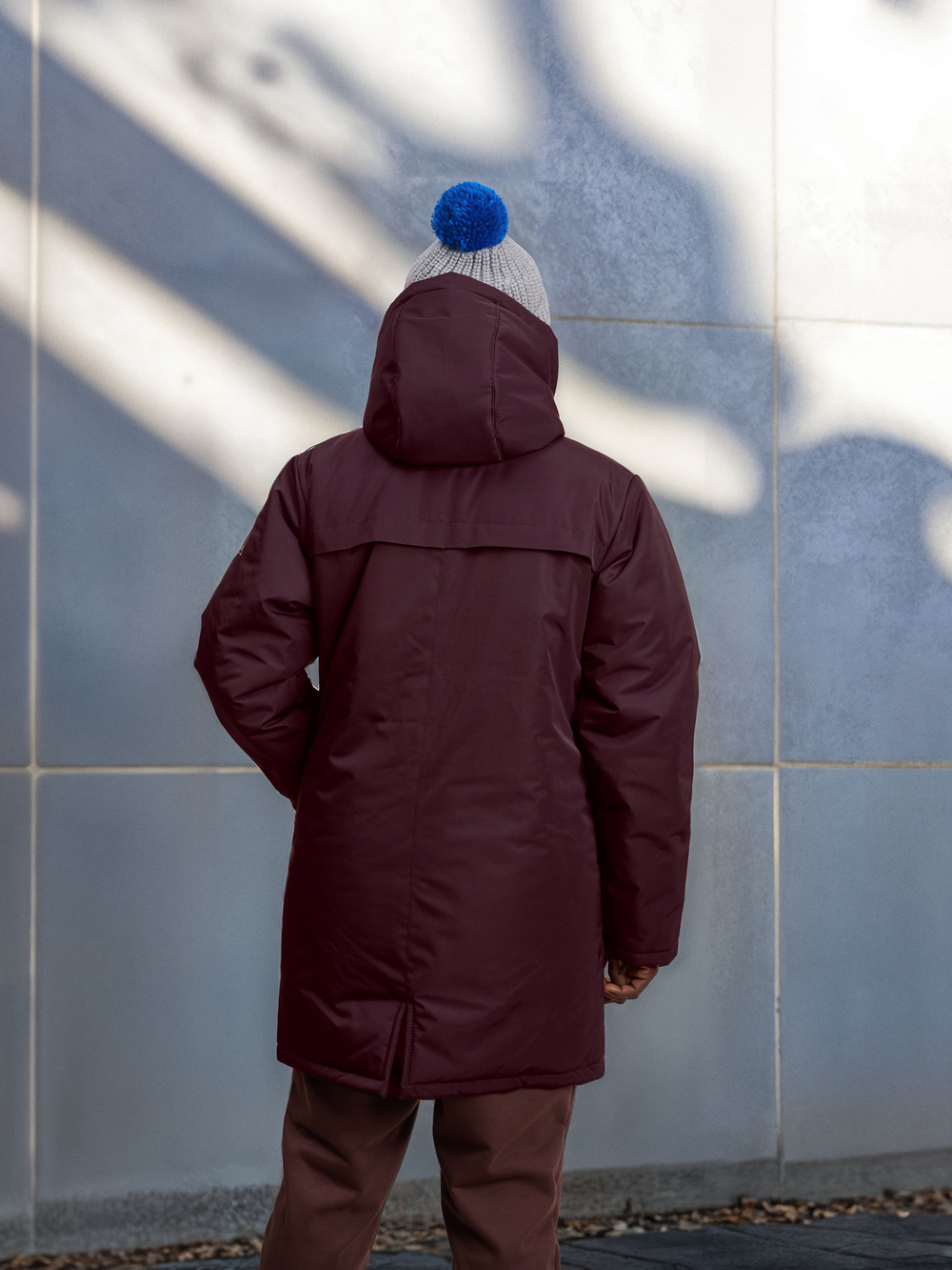 Парка мужская зимняя "Минимал" бордо