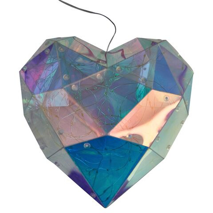 ULD-R511 3АА HEART Светильник декоративный Сердце. на батарейках 3AA не в-к. 100 светодиодов. Белый свет. Цвет корпуса радужный. TM Uniel