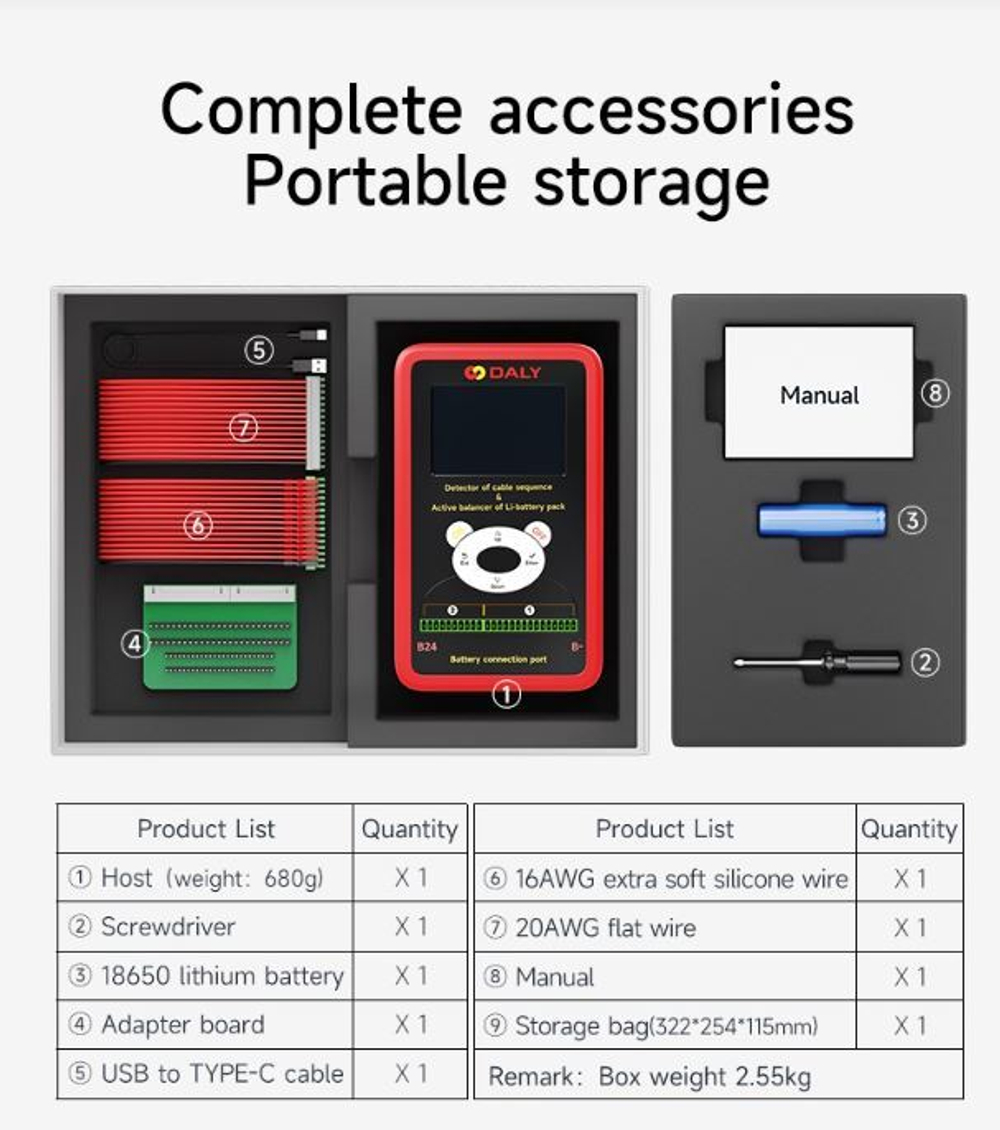 Автоматический балансировщик батарей 3S-24S/10A