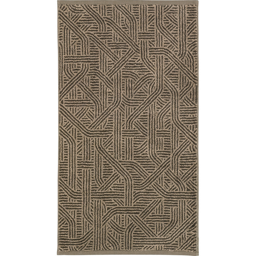 Коврик для ванной 65х120 Leitner Confusion 447-77 бежево-коричневый Германия