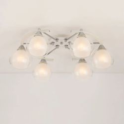 Citilux Буги CL157161 Люстра потолочная Белая Хром