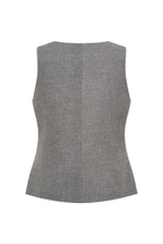 Приталенный жилет серый