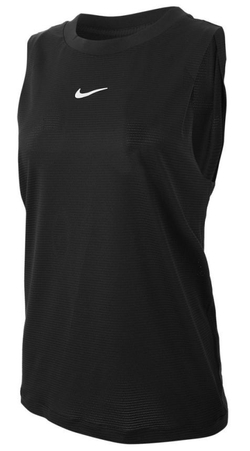 Женский топ теннисный Nike Court Dri-Fit Advantage Tank W - black/black/white