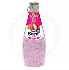 Нектар Aziano Личи с семенами базилика 30% (Lychee Juice with Basil Seed Drink) 290мл (М)