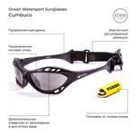 Спортивные очки OCEAN Cumbuco Matt Black / Grey Polarized lenses